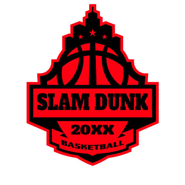 SLAM DUNK Basketball Logo Template Thumbnail