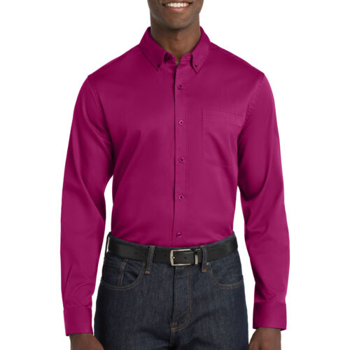 Long Sleeve SuperPro React ™ Twill Shirt Thumbnail