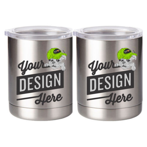 10 oz. Silver Stainless Steel Short Tumbler Thumbnail