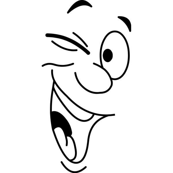 Cartoon Happy Wink Face 1 Thumbnail