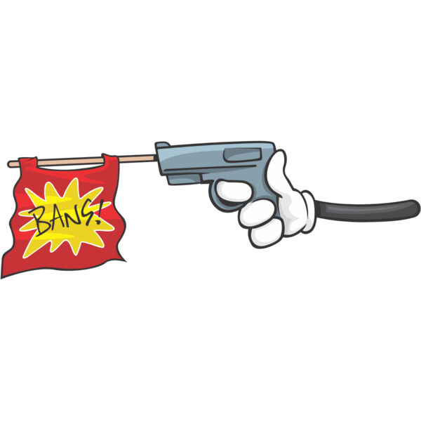 Cartoon Hand Holding Fake Gun 1 Thumbnail