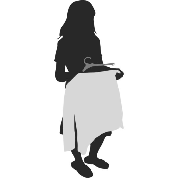 Housekeeper Folding Laundry Silhouette 1 Thumbnail