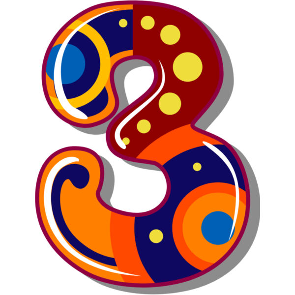 Three Birthday Groovy Number 1 Thumbnail