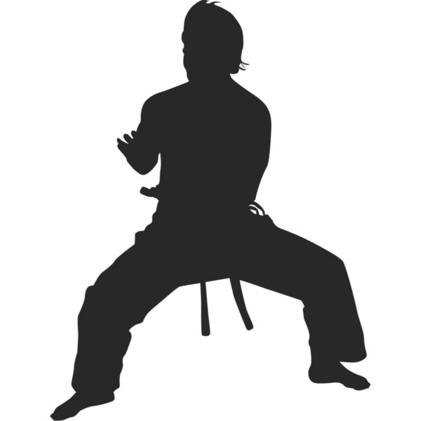 Martial Arts Fighter Silhouette 4 Thumbnail