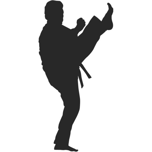 Martial Arts Fighter Silhouette 19 Thumbnail
