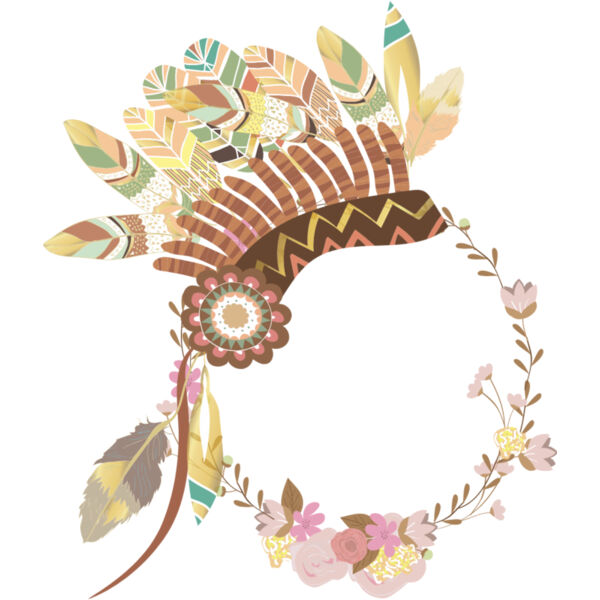 Watercolor Tribal Headdress 1 Thumbnail