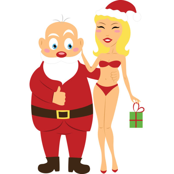 Christmas Santa Mrs Claus Bikini 1 Thumbnail