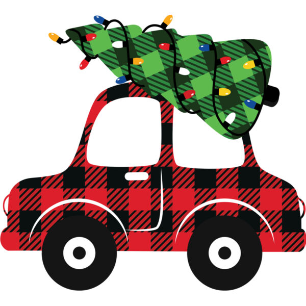 Christmas Tree Car Plaid 1 Thumbnail