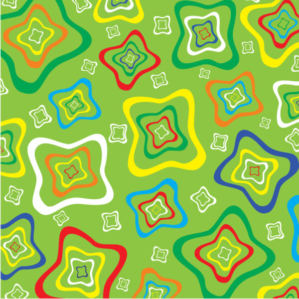 Groovy Flower Star Background 1 Thumbnail