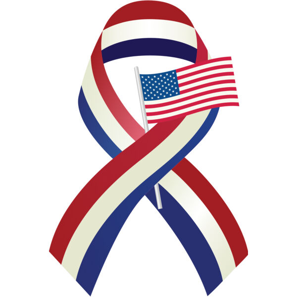 USA America Awareness Ribbon 12 Thumbnail